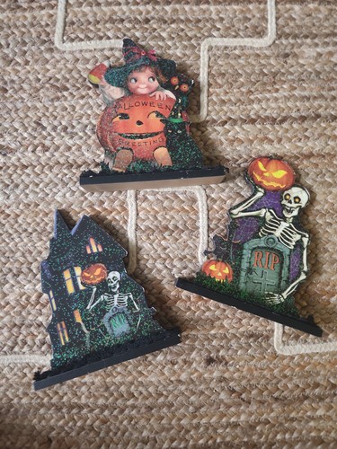 Halloween wooden mdf table - wooden,