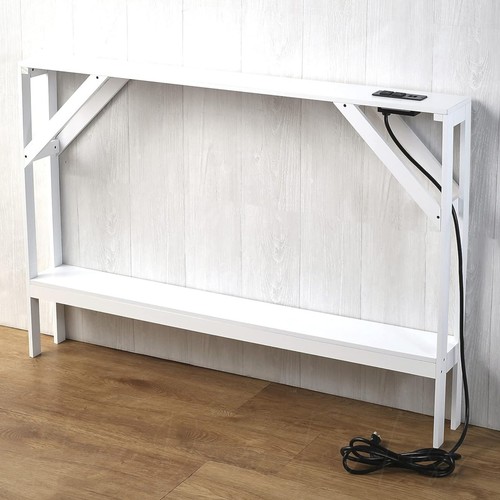 Slim sofa table outlet - table, w/
