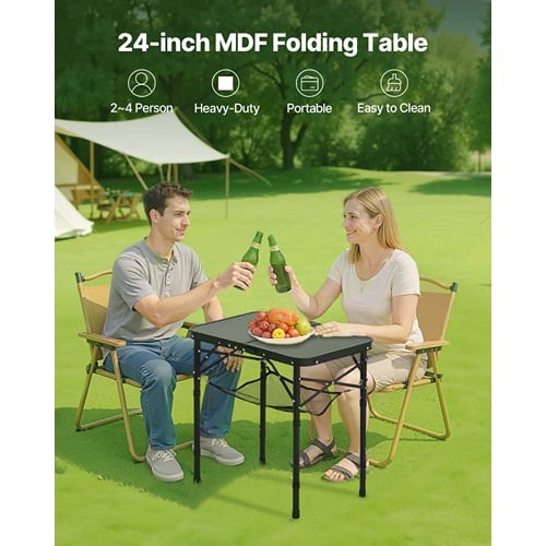 Folding camping table - folding,