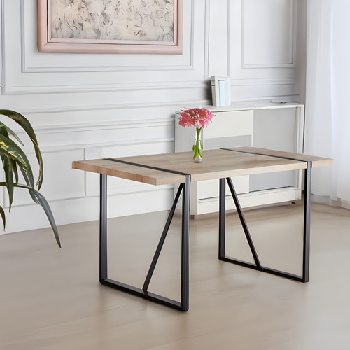 Dining table modern rustic - 55",