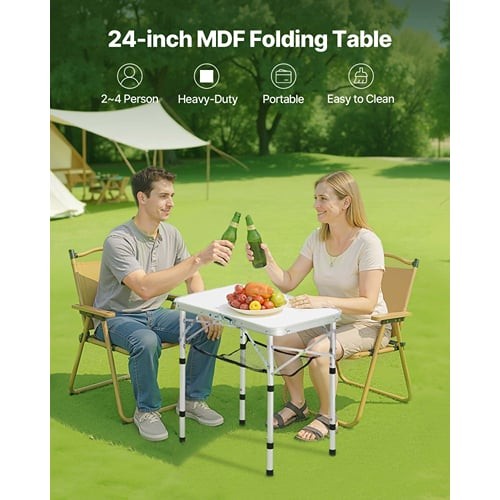 Folding camping table - folding,